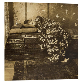 Acrylglasbild  Mädchen in einem Kimono - Georg-Hendrik Breitner
