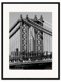 Gerahmter Kunstdruck  Brücken von NYC I - Jeff Pica