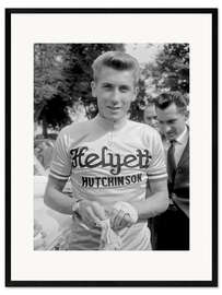 Gerahmter Kunstdruck  Jacques Anquetil, Französischer Radsportler