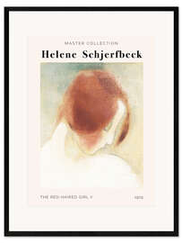 Gerahmter Kunstdruck  Helene  Schjerfbeck - The Red-Haired Girl II - Helene Schjerfbeck