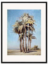 Gerahmter Kunstdruck  Palmen - Charles Gleyre