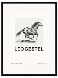 Gerahmter Kunstdruck  The Galloping Horse (Special Edition) - Leo Gestel